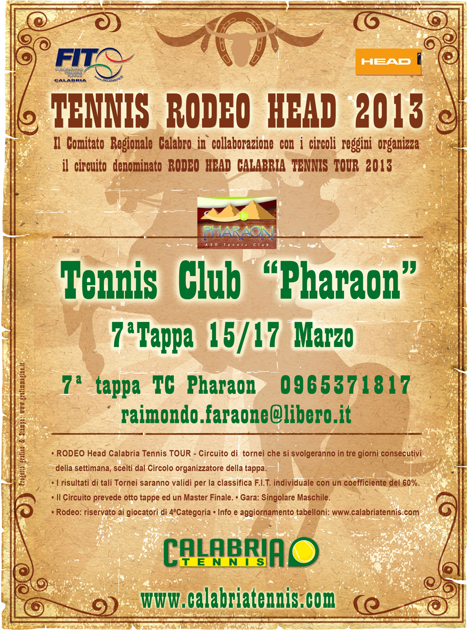 Rodeo Head 2013: Continua la carovana al TC Pharaon di Gallico (RC)