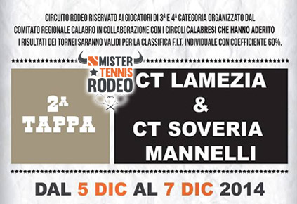 Circuito Rodeo Mistertennis.com 2015: 2ª tappa – 3ª Categoria – CT Lamezia & Ct Soveria Mannelli – Singolare Maschile