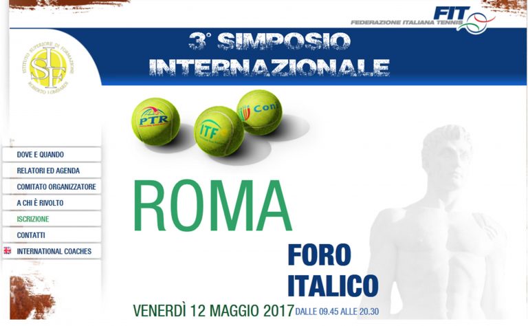 3° Simposio Internazionale Roma Foro Italico – 12 Maggio 2017