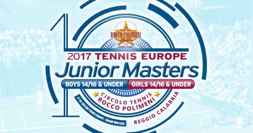 C.T. Rocco Polimeni (RC) TORNA IL “TENNIS EUROPE JUNION MASTERS 2017” I PIU’ FORTI TENNISTI U.14 E U.16 MASCHILI E FEMMINILI D’EUROPA DAL 6 ALL’8 OTTOBRE