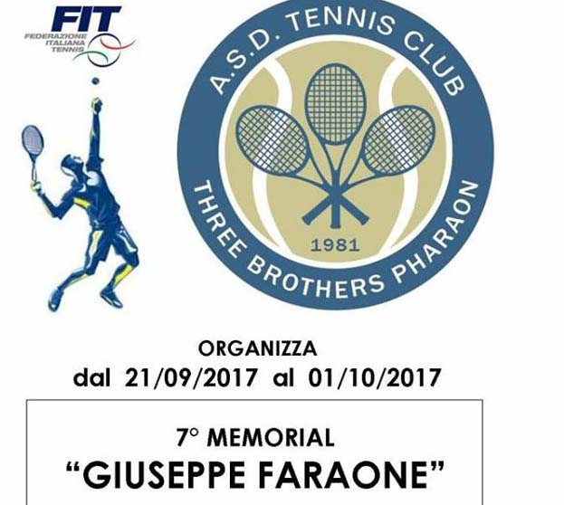 TC Pharaon: Torneo Open VII Memorial Giuseppe Faraone