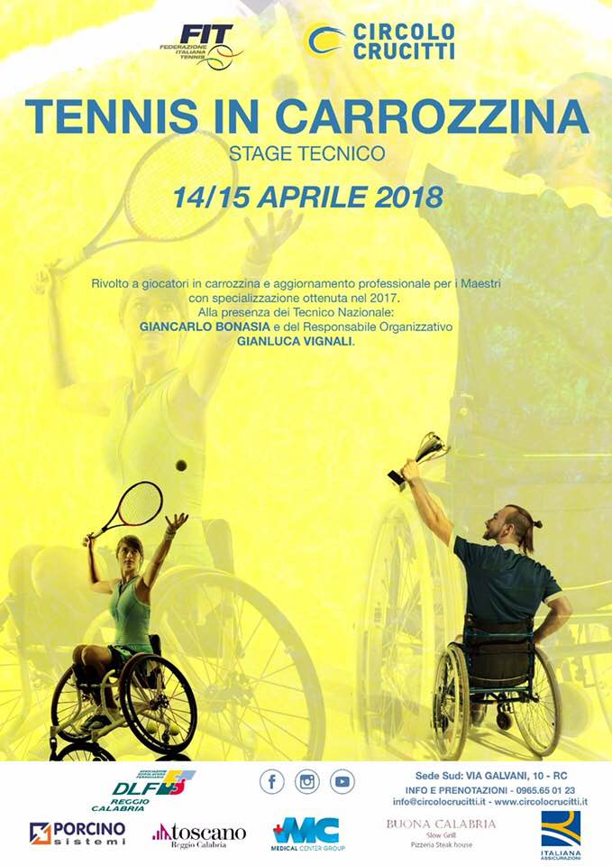 Circolo Tennis Crucitti: TENNIS IN CARROZZINA – Stage Tecnico 2018
