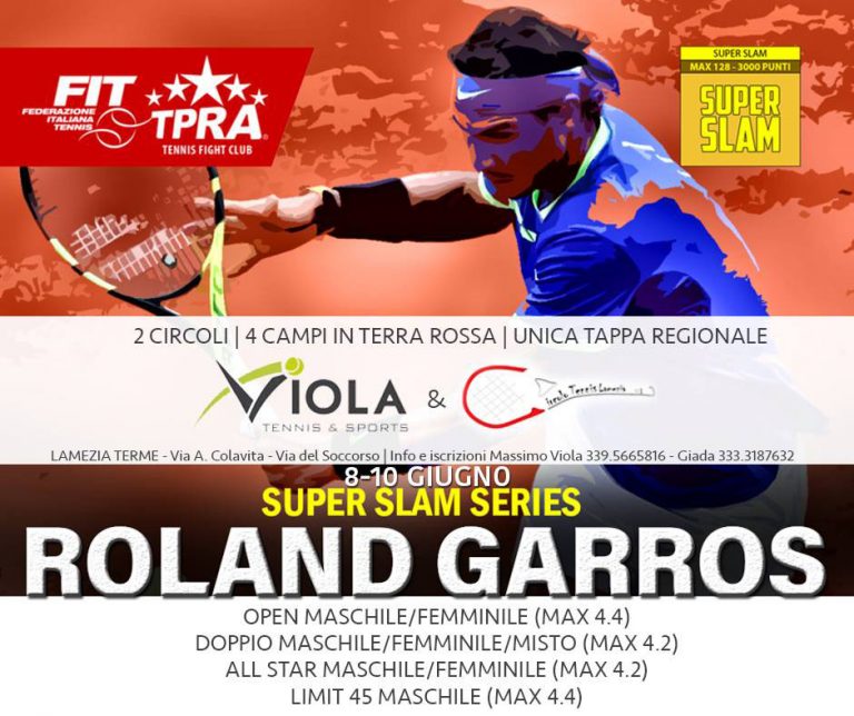 Torneo Regionale FIT-TPRA“Super Slam Roland Garros”