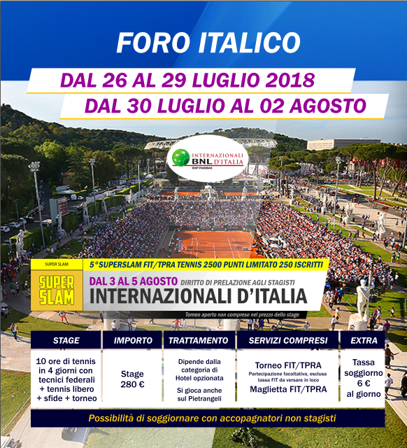 Stage Adulti Fit e la magia del Foro Italico 2018