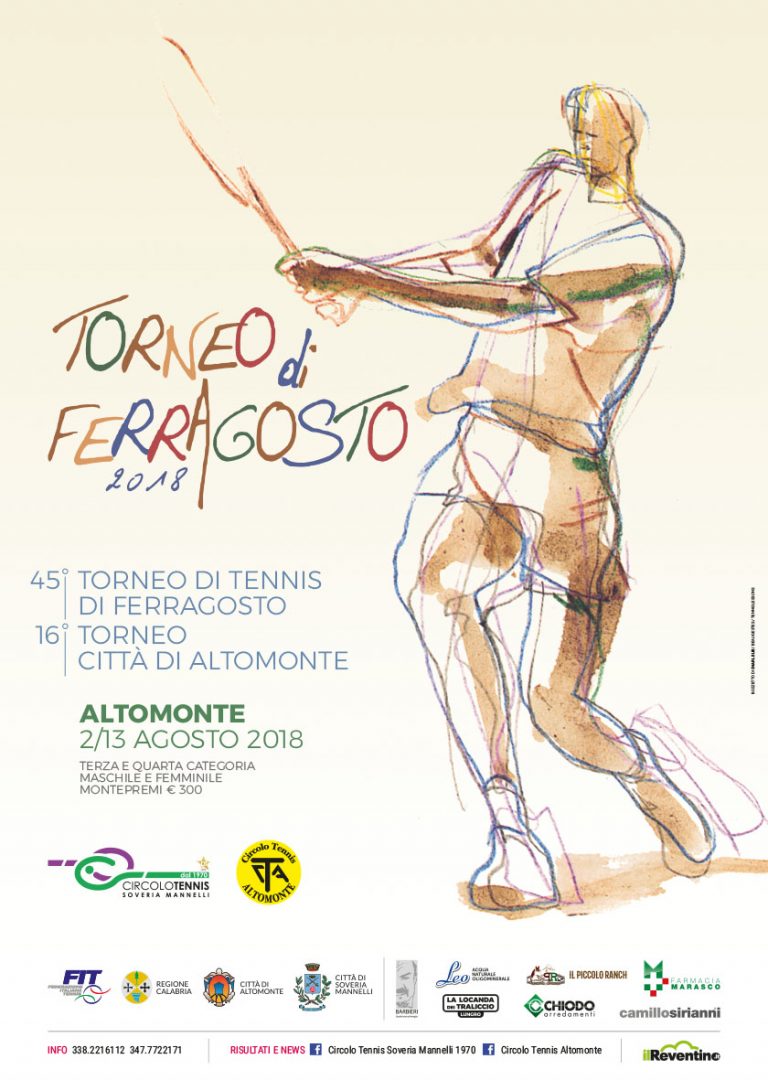 CT Altomonte & CT Soveria Mannelli: 45° Torneo di Ferragosto – 16° Torneo Città di Altomonte