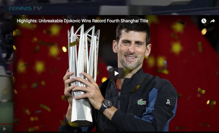 Highlights: Unbreakable Djokovic Wins Record Fourth Shanghai Title