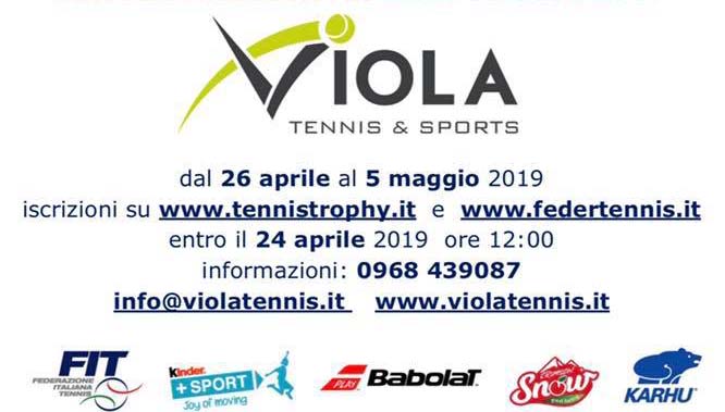 RICCARDO VIOLA TENNIS & SPORTS: Trofeo Tennis Trophy FIT Kinder + Sport 2019 dal 26 Aprile al 5 Maggio 2019