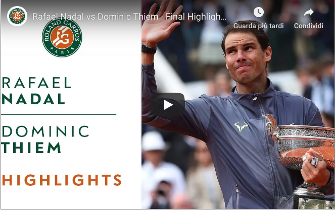 Rafael Nadal vs Dominic Thiem – Final Highlights | Roland-Garros 2019