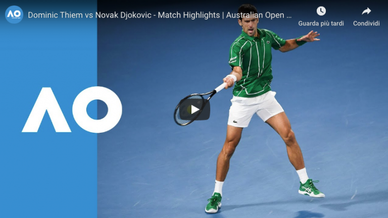 Dominic Thiem vs Novak Djokovic – Match Highlights | Australian Open 2020 Final