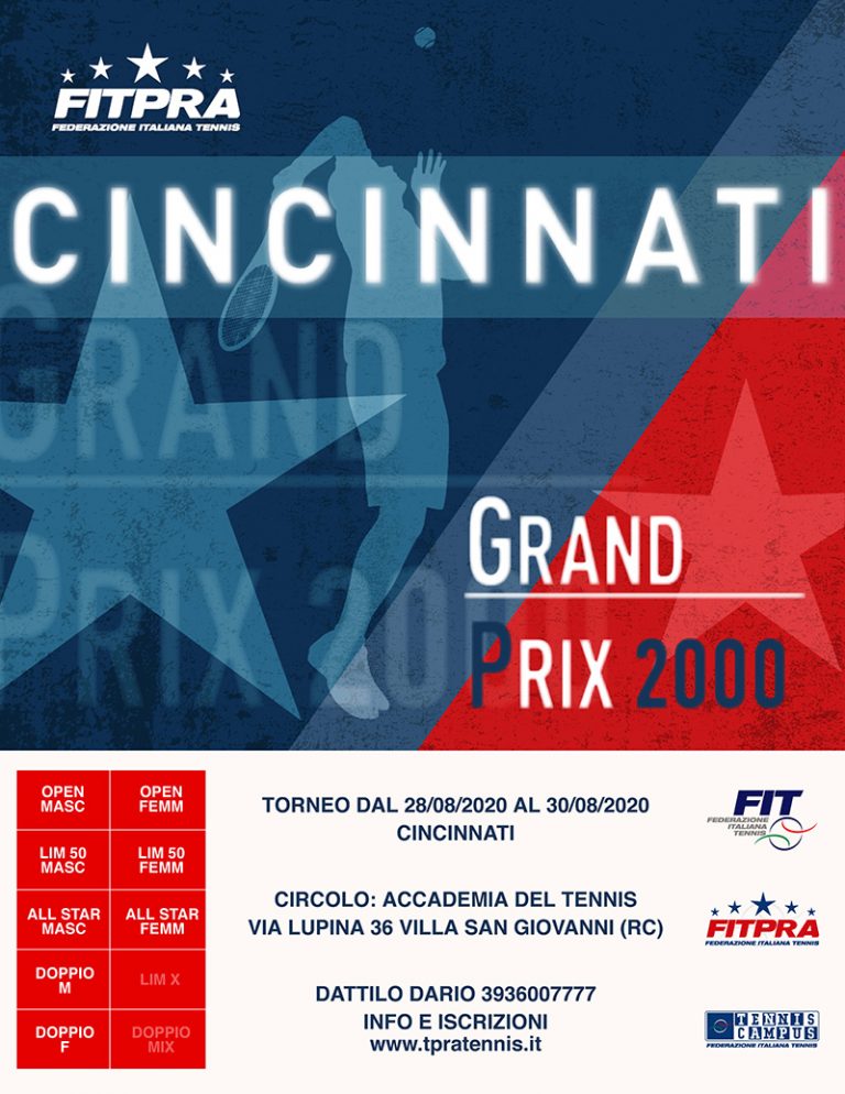 Torneo FITPRA Cincinnati Grand Prix 2000 Accademia del Tennis (RC)