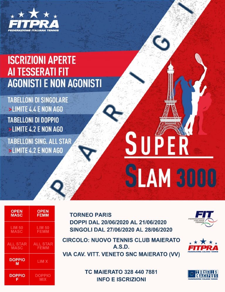FITPRA – Parigi Super Slam 3000 – Nuovo Tennis Club Maierato (VV)