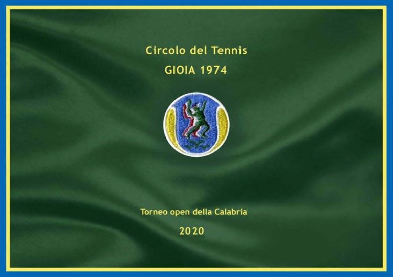 Ct Gioia 1974: XXV Edizione Open della Calabria – 1/13 Agosto 2020 Singolare Maschile Open montepremi di € 7.000,00.