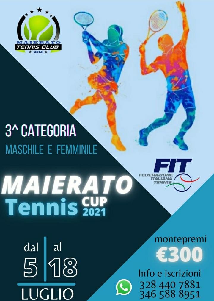Nuovo TC Maierato (VV)  MAIERATO TENNIS CUP 2021 3^ Categoria Singolare M-F Montepremi € 300