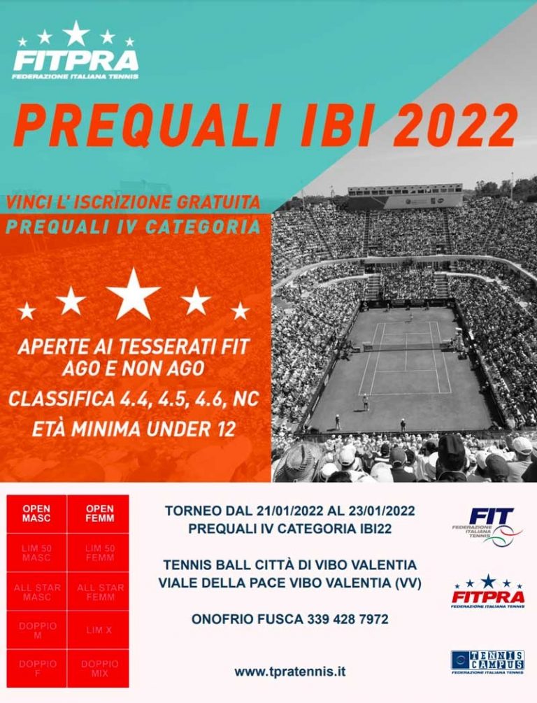 Tennis Ball Vibo –  Prequali IV Categoria IBI 2022