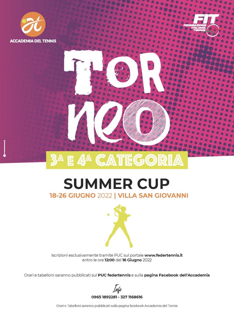 Accademia RC – Summer Cup 3^ Categoria SM-SF