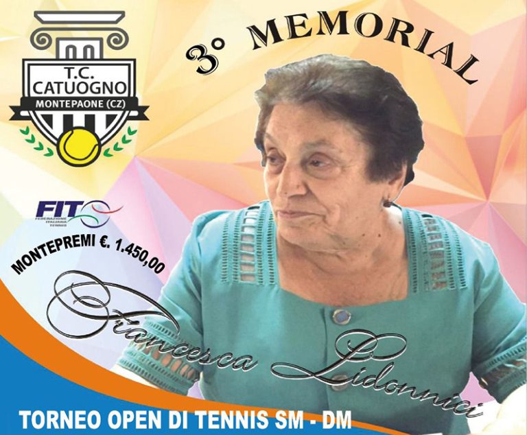 TC CATUOGNO: OPEN III MEMORIAL FRANCESCA LIDONNICI