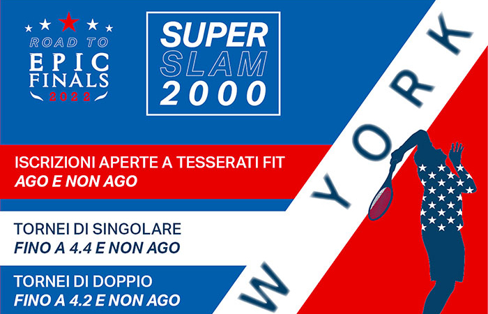 TC Pharaon: FITPRA Super Slam New York 2000 dal 02 al 04/09/2022