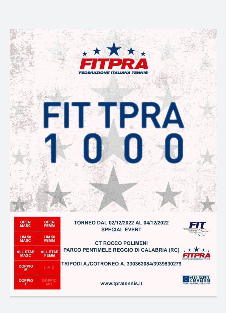 SPECIAL EVENT FIT TPRA – CT ROCCO POLIMENI