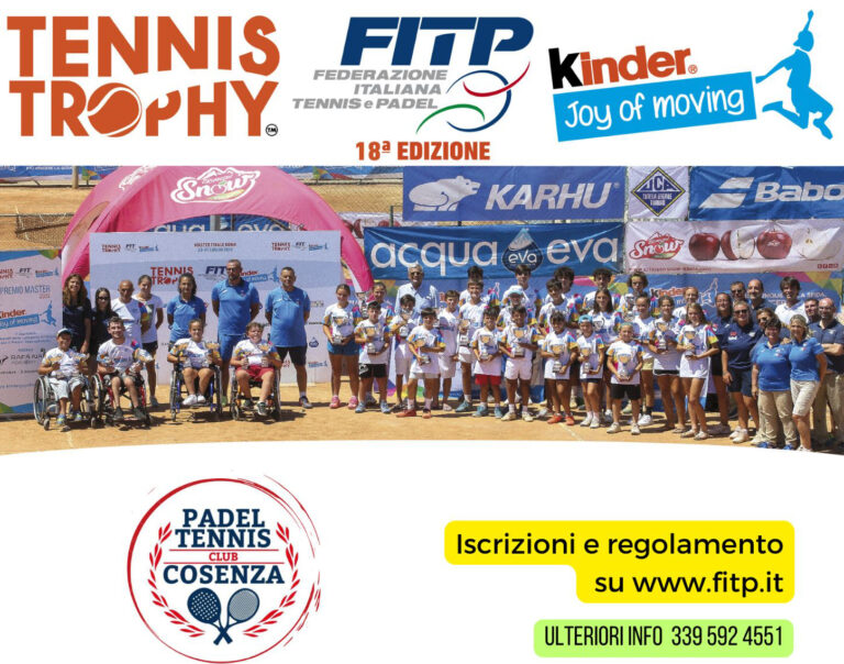 TC COSENZA – TENNIS TROPHY KINDER 2023 JUNIOR