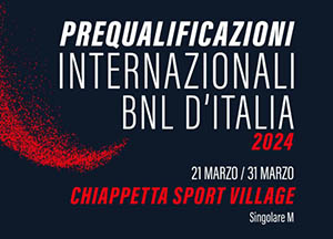 Chiappetta SV: Prequalificazioni IBI 2024 – Singolare Maschile