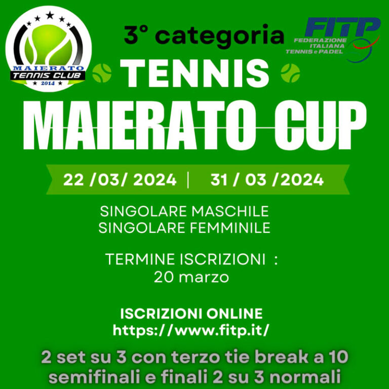 NTC MAIERATO – MAIERATO TENNIS CUP 2024