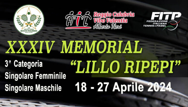 CT POLIMENI – XXXIV MEMORIAL LILLO RIPEPI 2024
