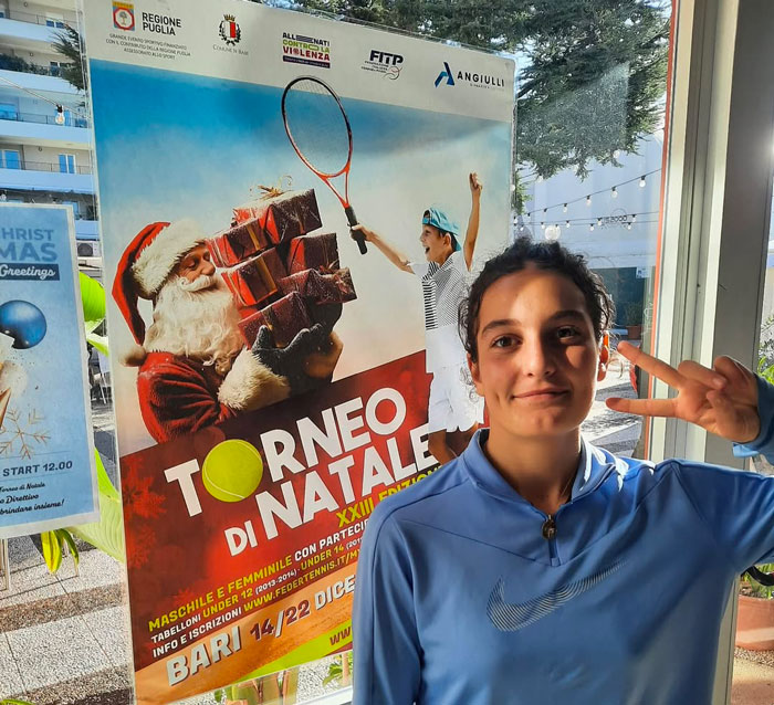 Teresa Maletta trionfa al Torneo di Natale a Bari